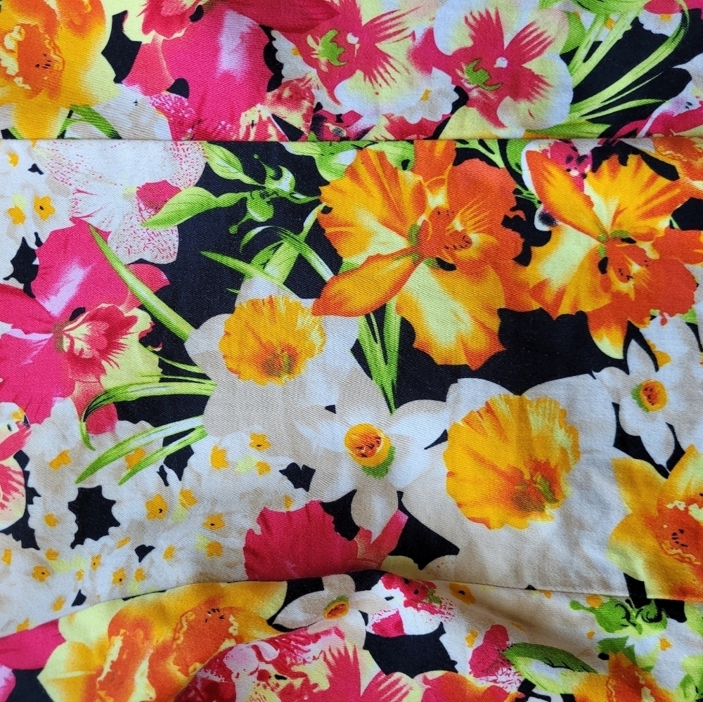 Lady Dutch Floral Cropped Pantsuit, VGUC, Sizes XL And 30 - Picture 8 of 14